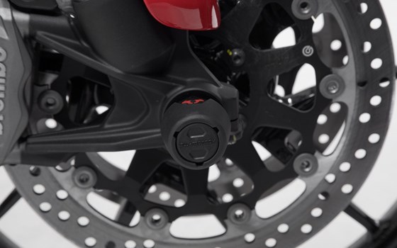Sturzpad-Kit für Vorderachse. Schwarz. Ducati Multistrada V4 / Hypermotard 950. - Bild 3