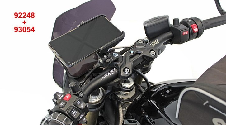 Smartphone-Halterung Quiklox für Lenkerklemmung M6/M8 für BMW R1100S Smartphone-Halterung Quiklox für Lenkerklemmung M6/M8 für BMW R1100S