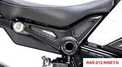 Carbon Abdeckung am Rahmenheck für BMW R nine T