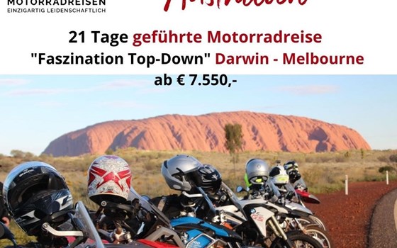 Geführte Motorradtour Australien - 21 Tage  "Faszination Top-Down" - Bild 1