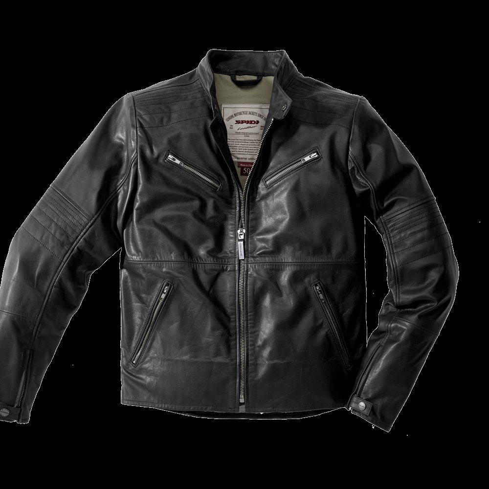 SPIDI Garage Leather Jacket Schwarz