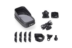 Universal Navi-Kit mit Phone Case. Inkl. 2"" Klemmarm. Für Lenker/ Spiegelgewinde.