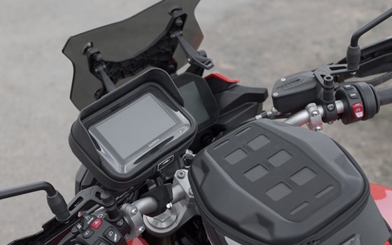 Universal Navi-Kit mit Navi Case. Inkl. 2"" Klemmarm. Für Lenker/ Spiegelgewinde. - Bild 5