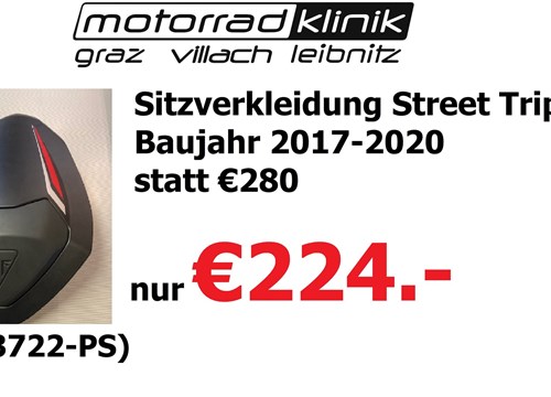 Sitzverkleidung Street Triple RS  Baujahr 2017-2020 statt €280 nur €224 