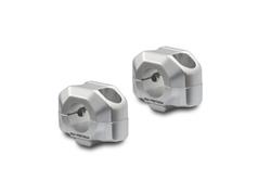 Lenkererhöhung für Ø 22 mm Lenker. H=15 mm. Silbern.