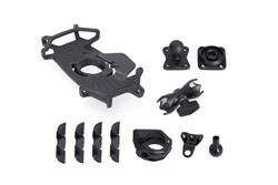 Universal Navi-Kit mit T-Lock Halter Smartphone. Inkl. 2"" Klemmarm. Für Lenker/ Spiegelgewinde.