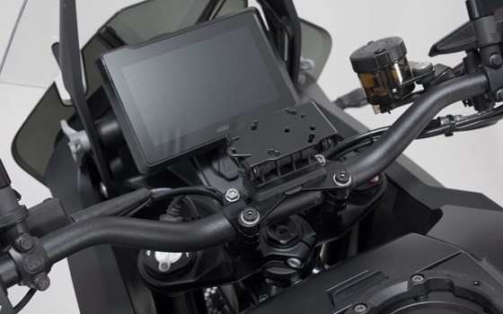 Navi-Halter am Lenker. Schwarz. KTM 1290 Super Adventure (21-). - Bild 1