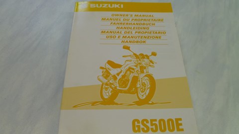 Bedienungsanleitung Buch Fahrerhandbuch Suzuki GS500E **NEU**