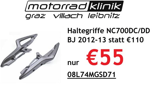 Honda Haltegriffe NC700DC/DD  BJ 2012-13 statt €110 nur €55