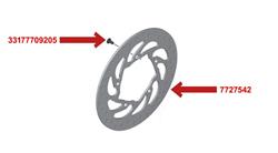 Bremsscheibe hinten für BMW K 1600 B
