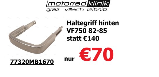 Honda Haltegriff hinten VF750 82-85 statt €140 nur  €70.-