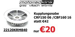 Kupplungsnabe CRF150 06 /CBF160  16 statt €42 nur €20  Kupplungsnabe CRF150 06 /CBF160  16 statt €42 nur €20