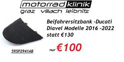 Beifahrersitzbank Ducati Diavel Modelle  2016 -2022 statt €130 nur €100 Beifahrersitzbank Ducati Diavel Modelle  2016 -2022 statt €130 nur €100