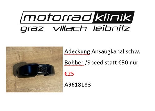 Adeckung Ansaugkanal schw. Bobber /Speed statt €50 nur €25