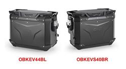 GIVI Trekker Outback EVO Smart Koffer schwarz mit Cut-Out für Auspuff für BMW R 1200 GS LC (2013-2018) & R 1200 GS Adventure LC (2014-2018)