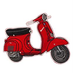 Aufnäher mit Motiv Vespa V50 Motorroller