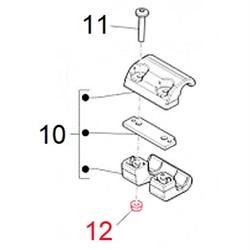 Mutter, Halteklemme Gepäckträger, PIAGGIO für Vespa LX/LXV/S/Primavera/Sprint/GTS/GTS Super/GTV/GT 60/GT/GT L/PX 2011 125-300ccm