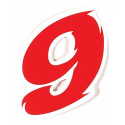 Aufkleber mit Motiv Startnummer "7"