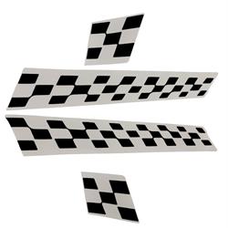 Aufkleberdekorset PIAGGIO mit Motiv "Zielflaggen", Vespa S Sport für Vespa LX/LXV/S 50-150ccm