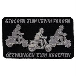 Aufnäher mit Motiv "Geboren zum Vespa fahren"