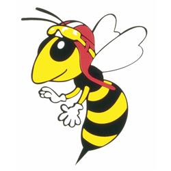 Aufkleber mit Motiv "Wespe"