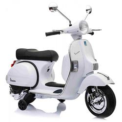 Kinderroller Vespa PX elektrisch 12V weiß für Luftfracht/for Airfreight