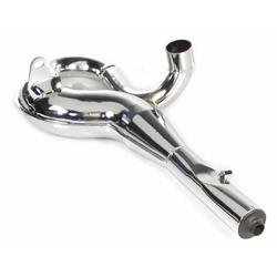 Rennauspuff PINASCO 26560825, Material: Stahl chrom, Farbe (ESD): chrom für Vespa 200 Rally/P200E/PX200 E/Lusso/'98/MY/Cosa 1 200