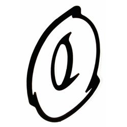 Aufkleber mit Motiv Startnummer "0"