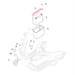 Batteriehaltebügel Mittelteil Durchstieg PIAGGIO für Vespa Primavera/Sprint 50-150ccm