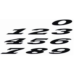 Aufkleber mit Motiv Startnummer "7"