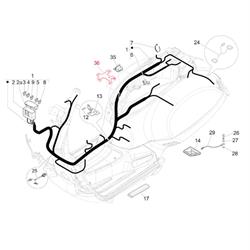 Halterung PIAGGIO, Kabelbaum, 1B003953 für Vespa GTS/GTS Super/GTV 300ccm ('16-)