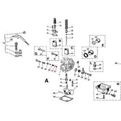Sprengring DELL'ORTO, Einstellschraube Gemisch, 0826000 23