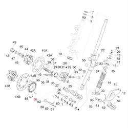 Schraube Bremsscheibe M4x12 mm, Innensechskant, PIAGGIO für Vespa Primavera/Sprint 125-150ccm