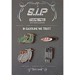 Pin Set SIP mit Motiv Vespa Motorroller, Vespa GS150/Vespa Lampe Unten