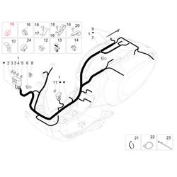 Klammer PIAGGIO, Kabelbaum, CM006908 für Vespa LX/S/Primavera/Sprint/GTS/GTS Super/GTV 50-300ccm