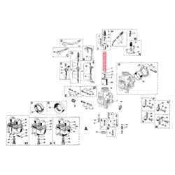 Feder Gasschieber DELL'ORTO für Vergaser PHBE/PHBH/PHF/PHM B08550
