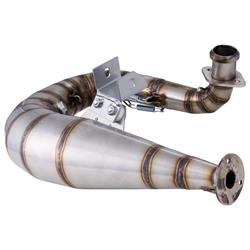 Rennauspuff SIP PERFORMANCE MUSTANG Design by NORDSPEED, Edelstahl unlackiert, Dämpfer: OHNE Endschalldämpfer für Vespa T5