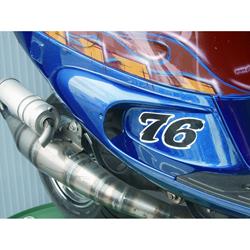 Aufkleber mit Motiv Startnummer "7"