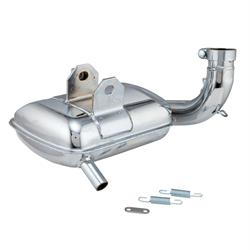 Rennauspuff SIP ROAD 3.0, Stahl chrom für Vespa 125 VNA-TS/150 VBA-Sprint/PX80-150/PE/Lusso