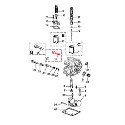 Schraube DELL'ORTO F, Vergaser Flanschklemmung, B06305
