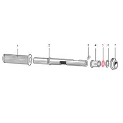 Unterlegscheibe Schalt-/Gasrohr a 31mm, i 24 mm (d) 2,0mm, LML für LML Star 125-200 2T/4T/ Star 125/II/Lite 4T Automatica/CVT