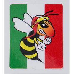 Aufkleber mit Motiv "wütende Wespe"