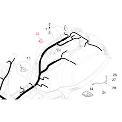 Kantenschutz PIAGGIO Kabelbaum schwarz für Vespa GTS/GTS Super 125-300ccm