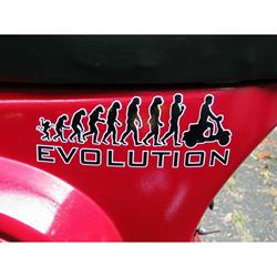 Aufkleber mit Motiv "Evolution"