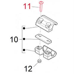 Schraube Halteklemme, Torx, Gepäckträger, PIAGGIO für Vespa LX/LXV/S/Primavera/Sprint/GTS/GTS Super/GTV/GT 60/GT/GT L/PX 2011 125-300ccm
