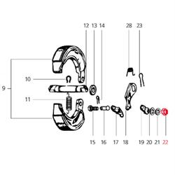 Mutter, Bremsarm, LML für LML Star 125-200 4T/Star Deluxe 125-150 4S/Speedy