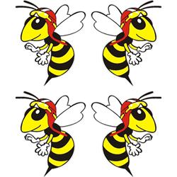 Aufkleber mit Motiv Mini-"Wespe"