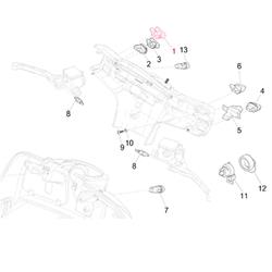Schalter PIAGGIO ASR, 1D001698 für Vespa GTS/GTS Super 300ccm ('16-)