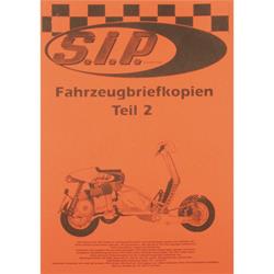 Briefkopienset SIP "Teil II" 7xLambretta, 2xSmallframe, 3xPX 200