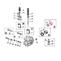 Luftfilteradapter DELL'ORTO "E", für Vergaser PHBD, B12994